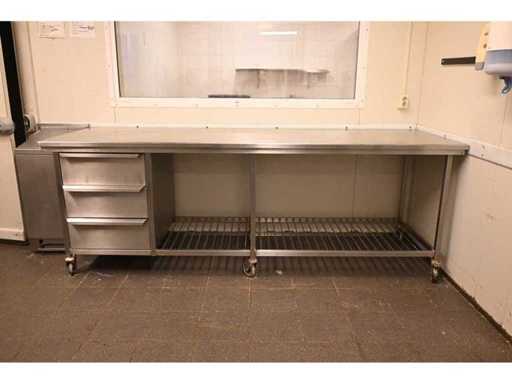 Van 't Wout Mobile Stainless Steel Raw Material Workbench