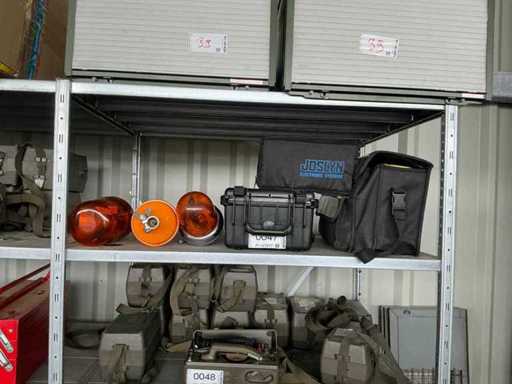 Bundle of measuring devices and warning lights