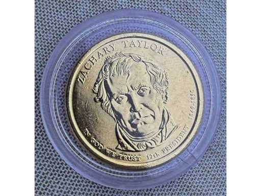 Zachary Taylor & Freiheitsstatue USA Sammlermedaille Dollar-Design