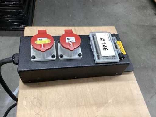 32 A CEE auf 16A CEE  Bühnenstromverteiler, Stromverteiler, Verteilerkasten