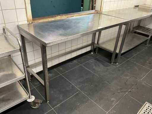 Stainless steel work table