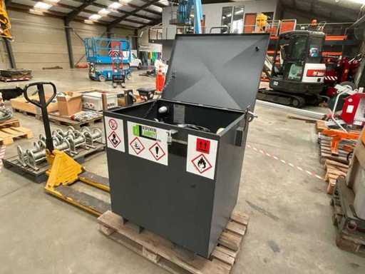 2017 Desplentere-Lannoy 400L stalowy zbiornik hydrauliczny oleju i paliwa z góry