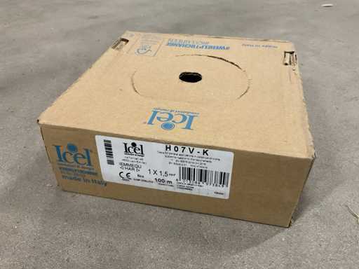 Icel H07 V-K 1,5mm² Box mit 100m Installationsdraht (4x)