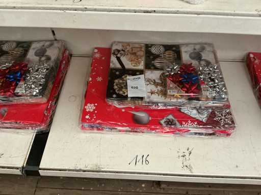 Party Weihnachten, Tragetaschen+Dekoration.