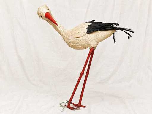 Figura decorativa a cicogna