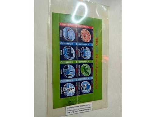 Stamps Austria - UEFA2008 Les huit lieux