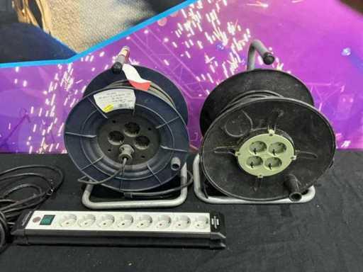 Tambur de cablu de extensie (2x)