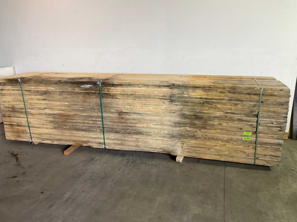 Vuren plank 450x15x2,2 cm (40x)
