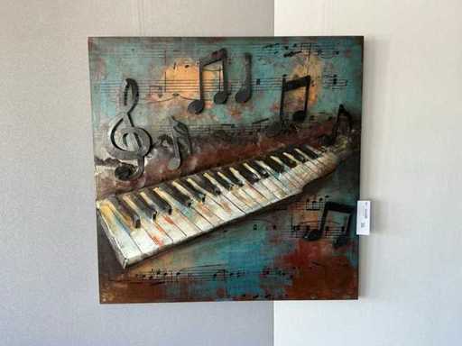 Décoration murale musicale