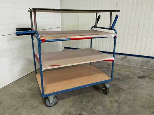 FETRA Transport trolley with 4 shelves