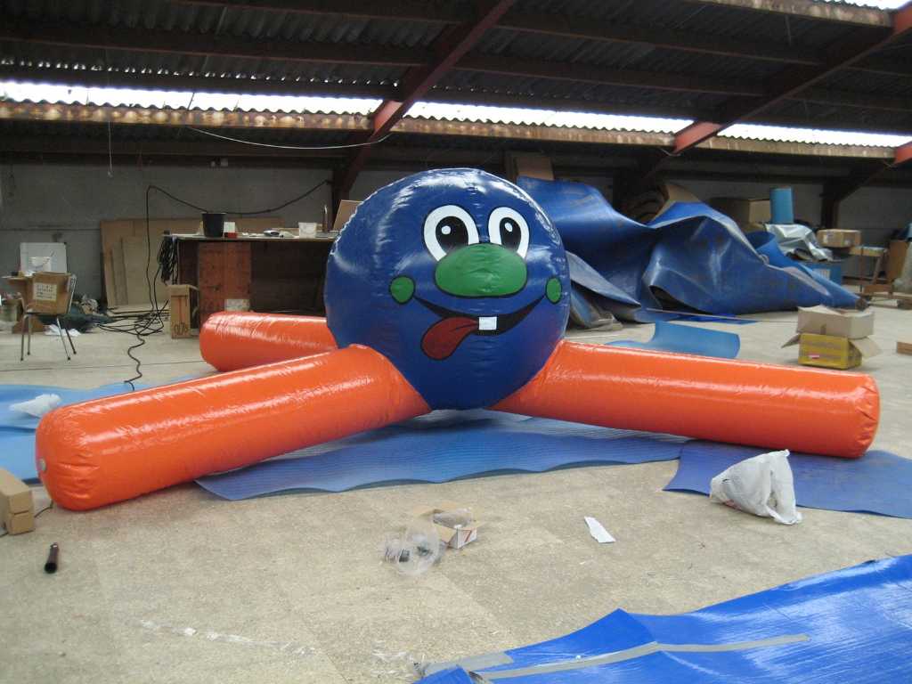 Inflatable four-legged bouncy castle