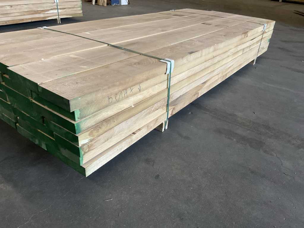 European oak planks pre-planed approx. 0.8 m³