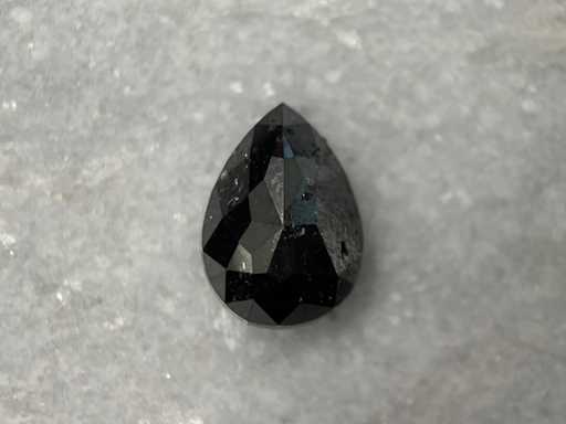 Diamante - diamante naturale nero da 4,37 carati