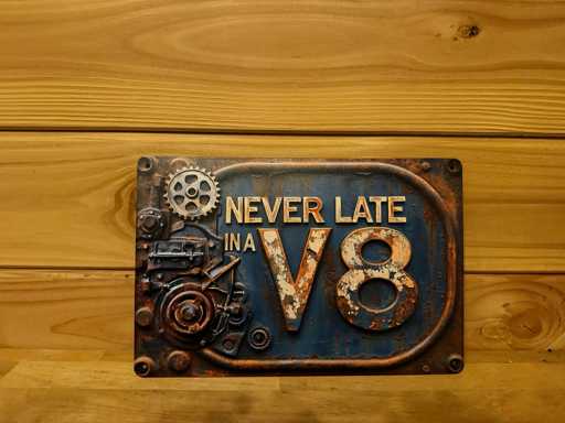 Metalen reclamebord 30x20cm