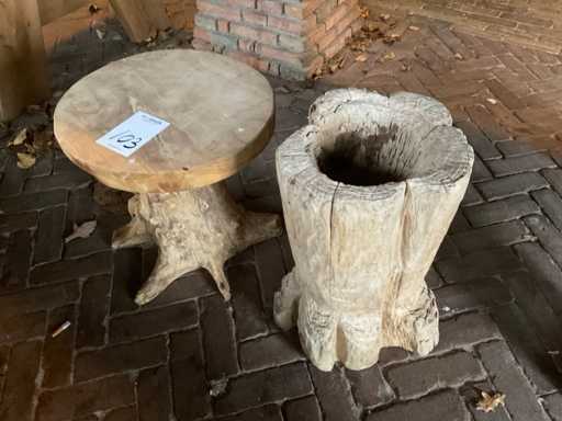 Măsuțe laterale din lemn