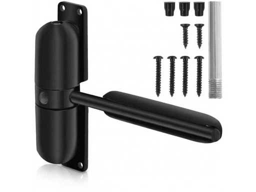 Door Closer - Hydraulic and Adjustable - Door Closers for Inside - Up to 60 kg - Silent Closing (5x)
