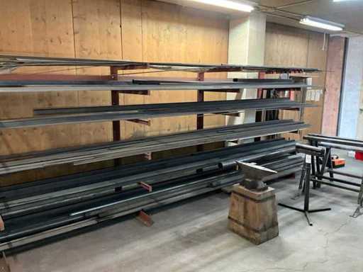 Cantilever rack with steel
