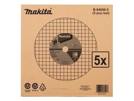 Tarcze szlifierskie Makita 355x4,3x25,4mm piła taśmowa 5 części