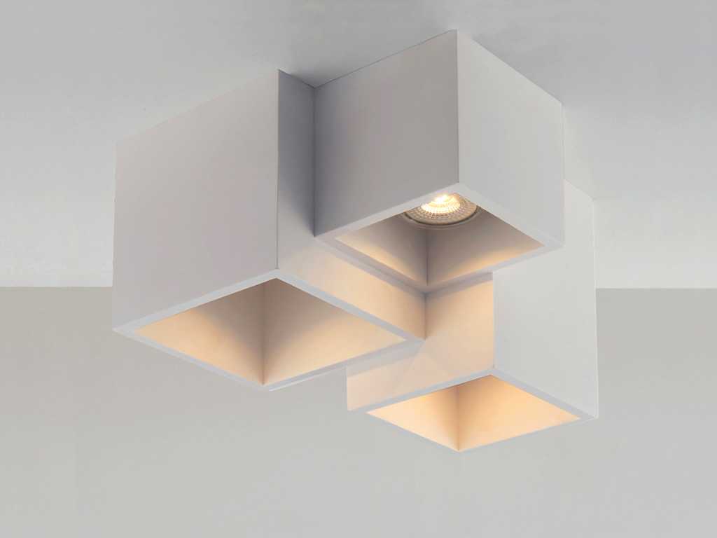 4 x BLOQ 3.0 design surface-mounted spotlights