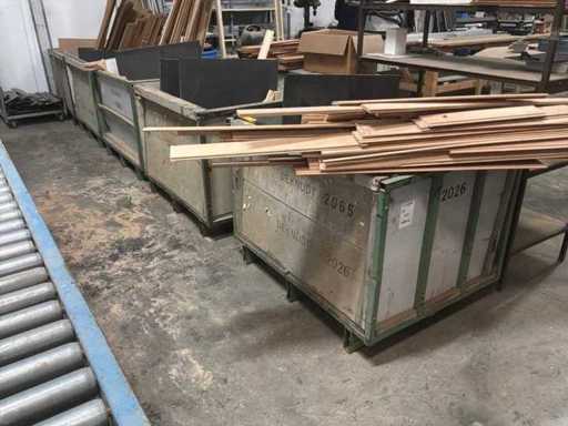 Transportkar met inhoud (5x)