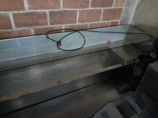 Set-up refrigerated counter display case