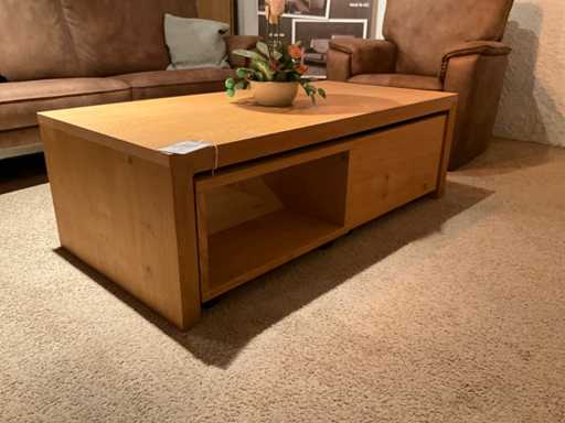 D?bowy stolik kawowy Libris