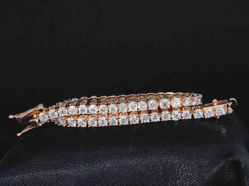 Rose Tennis Bracelet Brilliants