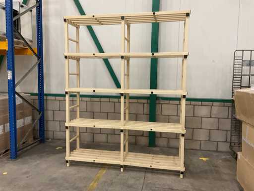 Plastic stock shelving