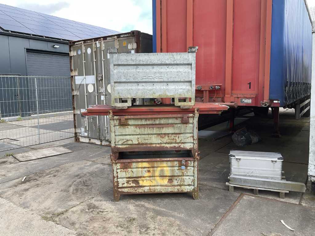 Steel stacking bins