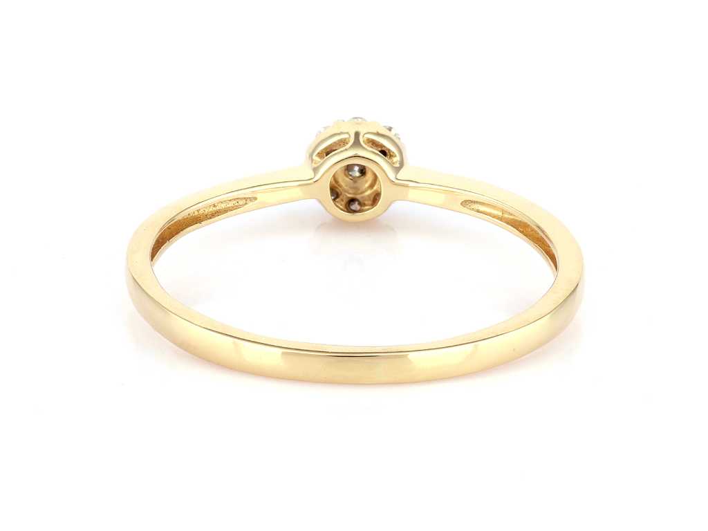 18 KT Yellow gold Ring With Natural Diamond