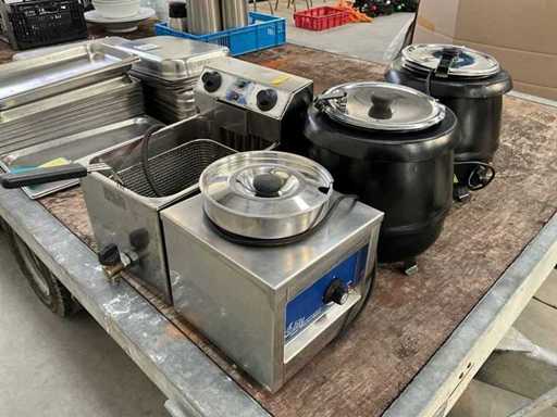 Keuken/ buffet apparatuur (4x)