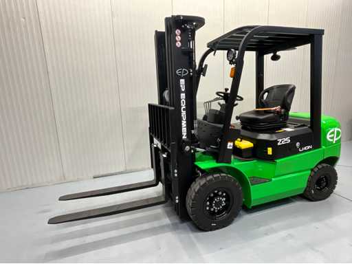 EP - EFXZ-251 - 4.8 meter Triplex - Free-Lift - Side-Shift - 2500 kg Forklift - 280AH li-ion battery