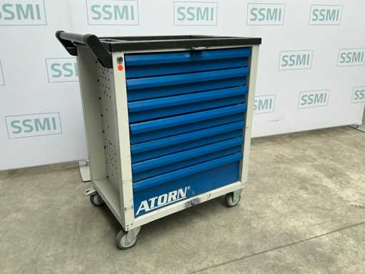 Maple 7 Drawer Tool Trolley