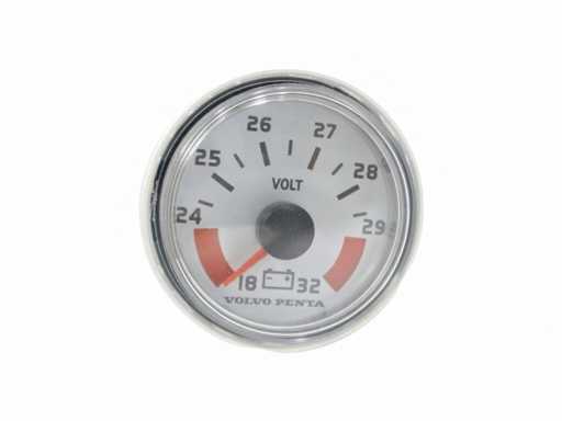 Volvo Penta Voltmeter blanc 18-32V - 874925