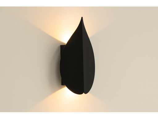 Éclairage mural LED en forme de lame SW-239 – 6W – Noir – IP54 (x4)