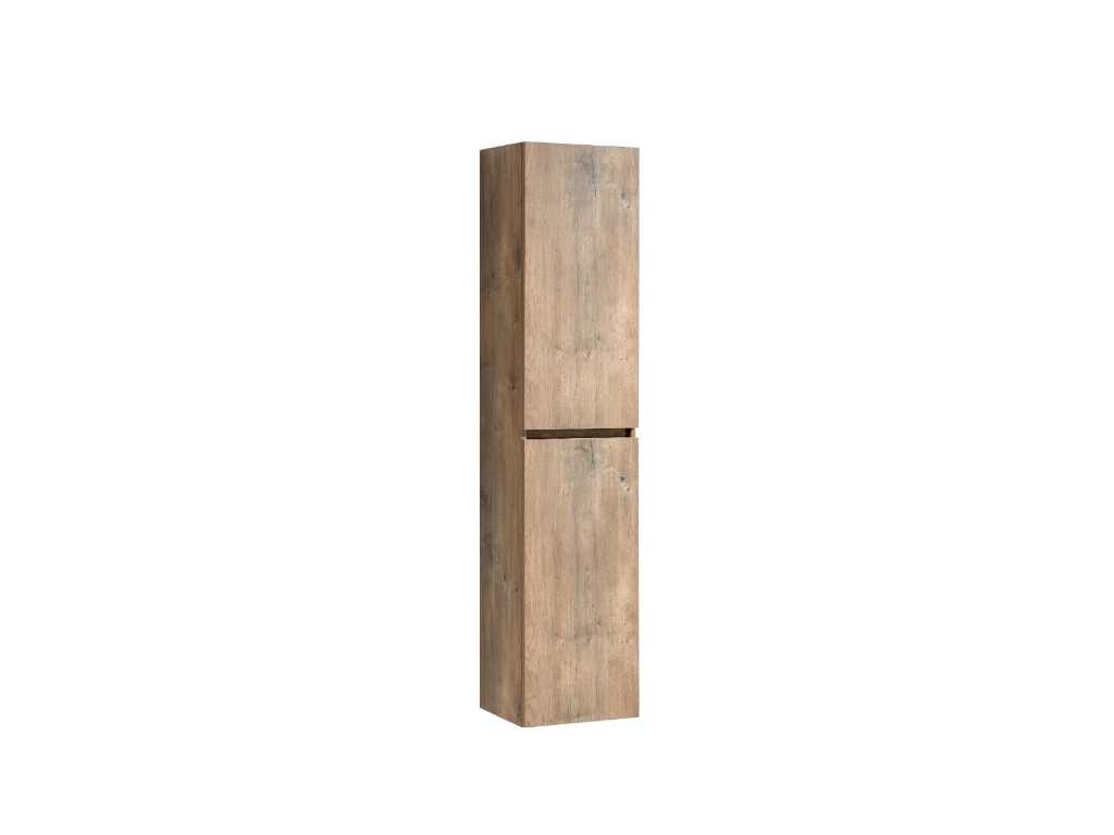 1 x 160cm Design Column Cabinet Grey OAK