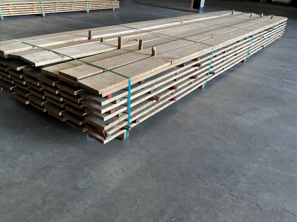 Planed European oak planks (53x)