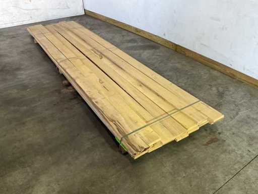 Planche en bois dur Celtis - 430x15,5x3 cm (18x)