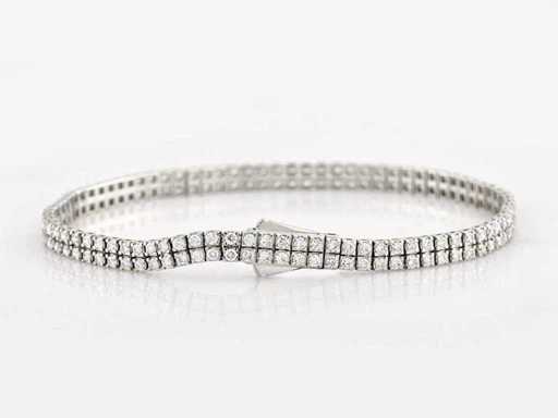 14 KT White Gold Bracelet With 2.95 Cts Lab Grown Diamond