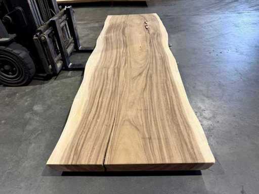 Blat de masă cu trunchi de copac Suar 300 cm.