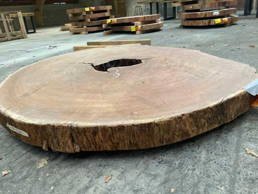 Guyana Teak houten schijf 1000mm