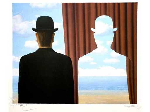 René Magritte - Décalcomania - lithograph