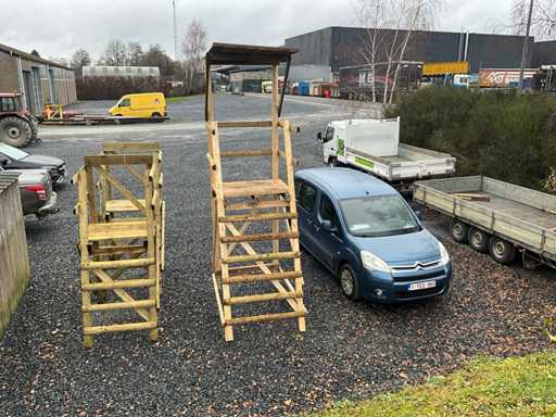 Houten jachtuitkijkpost (7x)