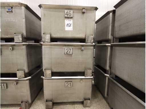 Stainless steel transport box (3x)