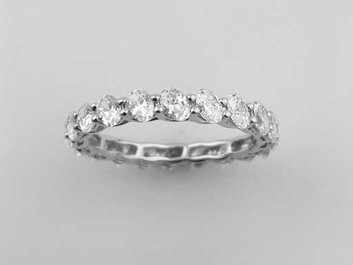 14 KT White gold Ring With 2.21 Cts Lab Grown Diamond