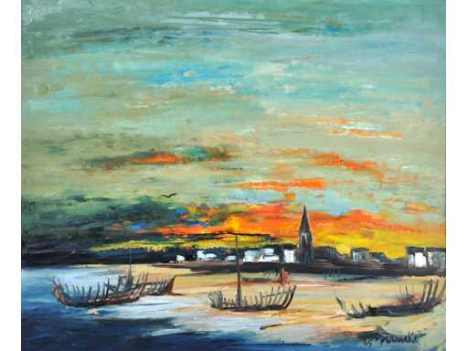 Paul Permeke - Port-Louis, Bretagne - olie op doek - 100x120 - 1965