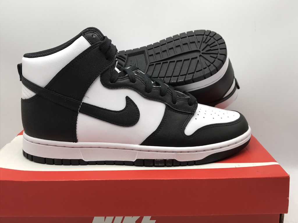 Nike Dunk Hi Retro White/Black-Total Orange Sneakers  43