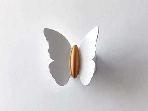 10 x Farfala wandlamp wit goud