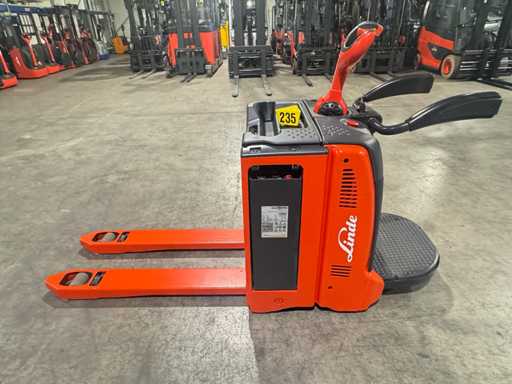 2017 S+UVV 07/2026 Linde T20AP 2.000Kg stacker electric pallet truck ant 2.357 hours