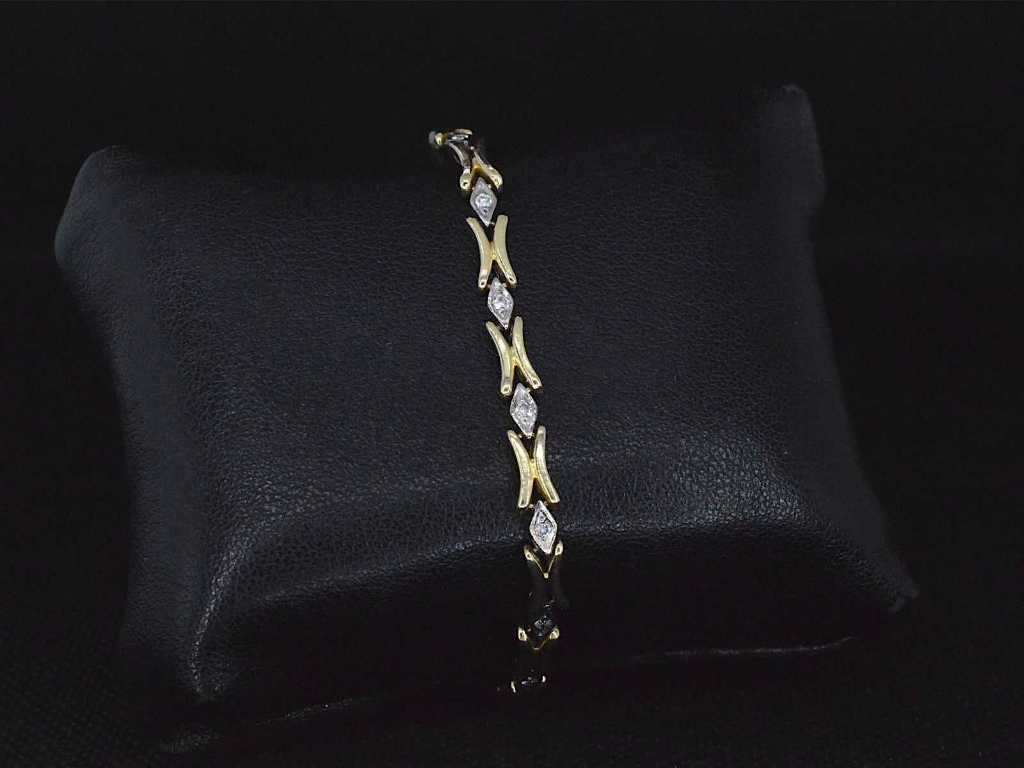 Gouden armband met diamanten
